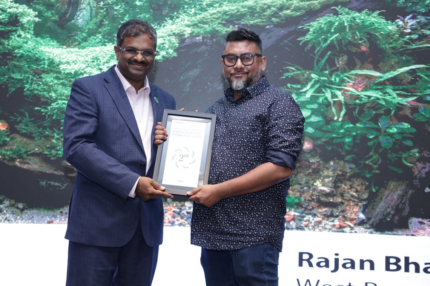 Second place award presentation